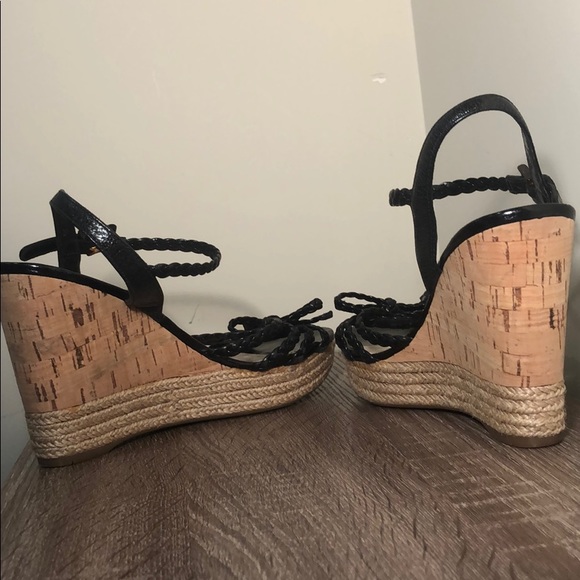 Prada Summer Cork Wedge w/ braided leather straps - Picture 5 of 7